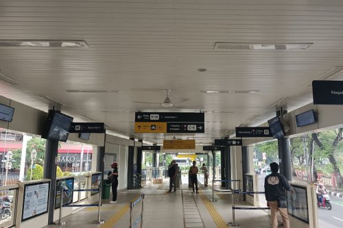 Halte Transjakarta Manggarai Ditutup Sementara