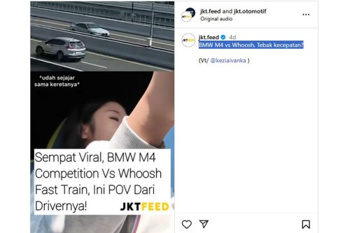 BMW, BMW M4, Sempat Viral Video BMW M4 Ngebut di Tol Layang MBZ, Polisi Cari Pelaku