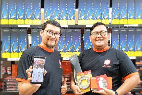Belanja Suku Cadang Motor Secara Daring Pakai eLangsung