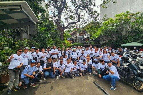 Ratusan Komunitas Motor Matik Ramaikan Gathering Akhir Tahun di Jakarta