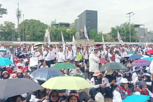 Demo di Tiga Titik Jakarta, Motor Pakai Pertalite