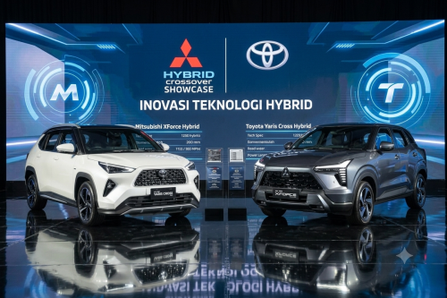 Mitsubishi, Mitsubishi XForce, Toyota, Toyota Yaris, Toyota Yaris Cross, Komparasi Mitsubishi XForce Hybrid Vs Toyota Yaris Cross Hybrid