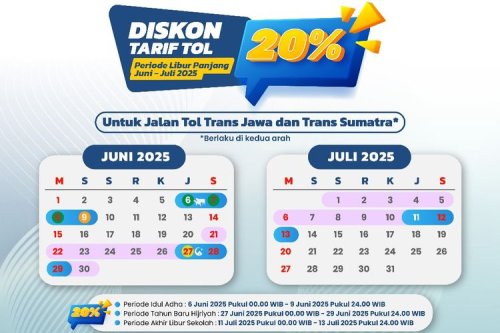 Diskon Tarif Tol Berlaku Akhir Pekan Ini, Catat Waktu dan Skemanya