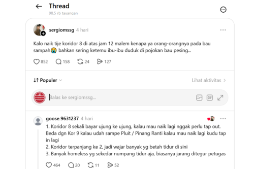 Koridor 8 Dikeluhkan Bau, Tranjakarta Merespons Akan Libatkan Dinsos