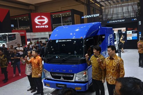 Mitsubishi, Inovasi Truk EV Mobile Charger Mitsubishi Fuso