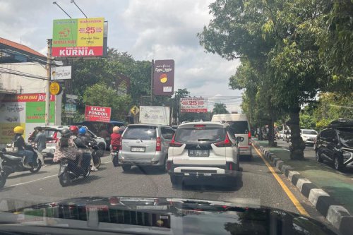 Update Arus Balik, Lalu Lintas Menuju Tol Prambanan-Purwomartani Macet