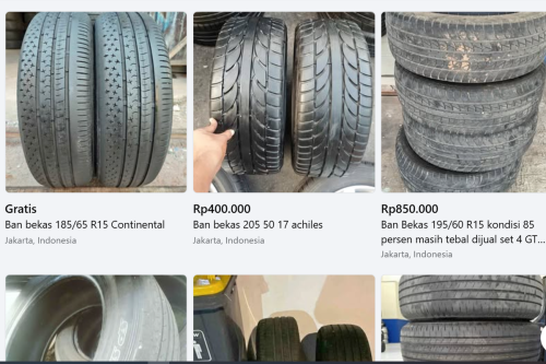 Awas Tertipu Saat Beli Ban Bekas Secara Online