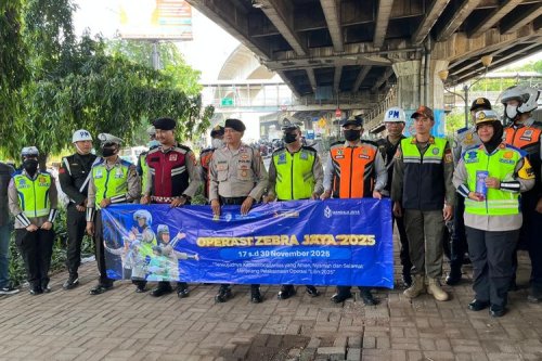 Motor Tanpa Pelat Nomor Mulai Terjaring Operasi Zebra Jaya 2025