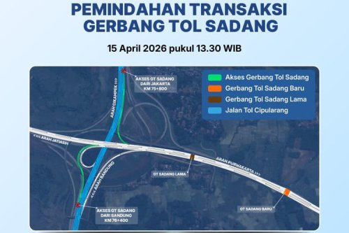 Resmi Pindah, Gerbang Tol Sadang Kini Beroperasi di Lokasi Baru