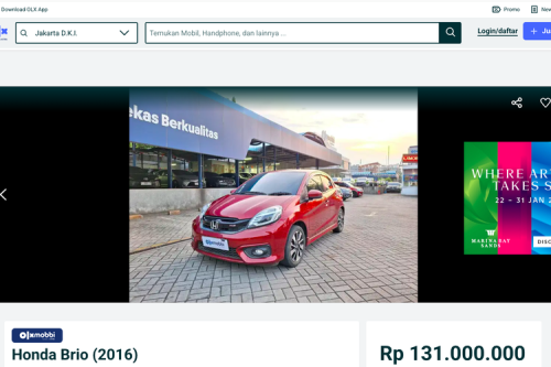 Honda, Cek Harga Pasaran Honda Brio Lawas, Dapat Rp 80 Jutaan