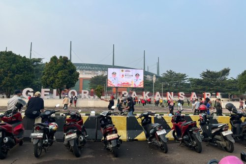 Indonesia vs Kamboja: Ada Pengaturan Lalu Lintas di Pakansari