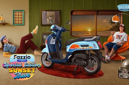 Yamaha, Yamaha Fazzio Punya Warna Baru Sunset Blue, Harga Rp 23 Jutaan