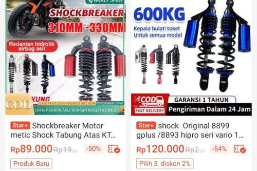 Fenomena Modifikasi Motor Pakai Shock Tabung Fantasi