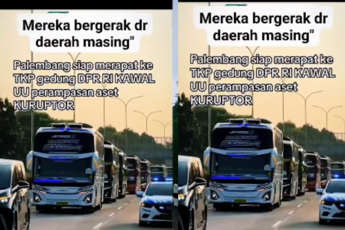 Video Ratusan Bus ke Jakarta Ternyata Rombongan Wisata Bukan Demo