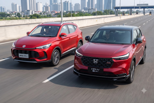 MG ZS Hybrid+ Vs Honda HR-V e:HEV, Pilih Mana?