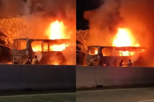 Bus Rosalia Indah Terbakar di Tol Solo Ngawi, Ini Kata Manajemen PO