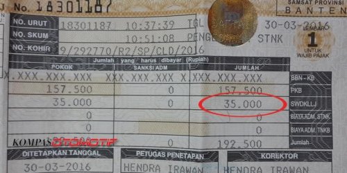 SWDKLLJ di STNK untuk Apa? Ini Penjelasan Lengkapnya