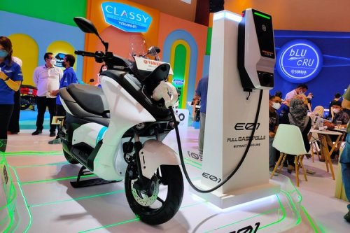 Yamaha, Meluncur di India, Kapan Yamaha Aerox Listrik Dijual di Indonesia?