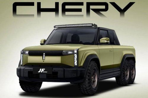 Khayalan Chery J6 Diubah Jadi Pikap 6x6, Terinspirasi G63 AMG