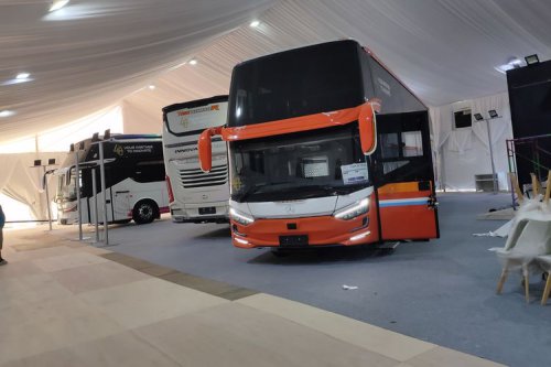 Intip Bus Baru Karoseri Laksana yang Ada di GIIAS 2025