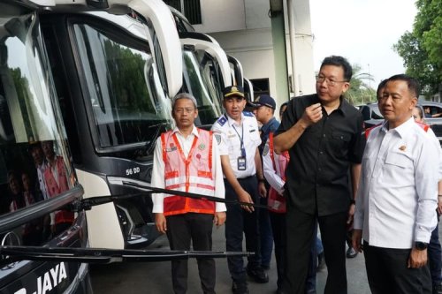 Jelang Nataru, Kemenhub Pastikan Kelaikan Bus PO Sinar Jaya