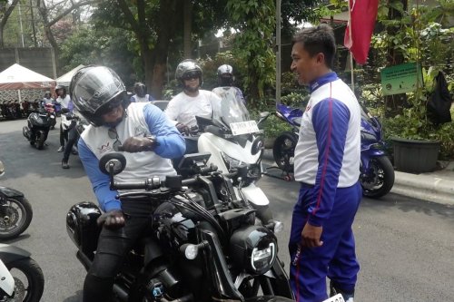 Ratusan Pengendara Ikuti Pelatihan Safety Riding di Tangerang