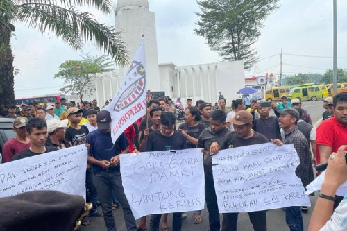 Didemo Sopir Angkot, Bus Trans Banten Tetap Beroperasi