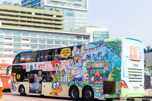 Livery Unik Bus Transjakarta, Peringati HUT RI ke-80