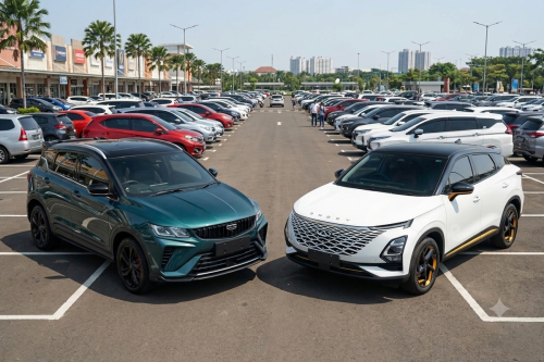 Geely, Sesama Mesin Turbo, Unggul Mana Geely Coolray vs Chery Omoda 5 GT?