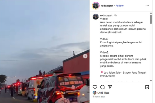 Ambulans Dirusak Saat Demo Truk ODOL, Ingat 7 Kendaraan Prioritas