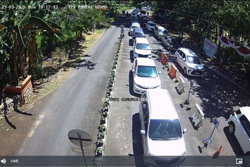 Libur Lebaran, TPR Baron Padat, Akses Pantai Gunungkidul Mulai Macet