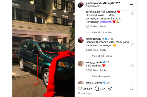 Kado Ulang Tahun Spesial Gading ke Raffi: Honda HR-V Gen 1