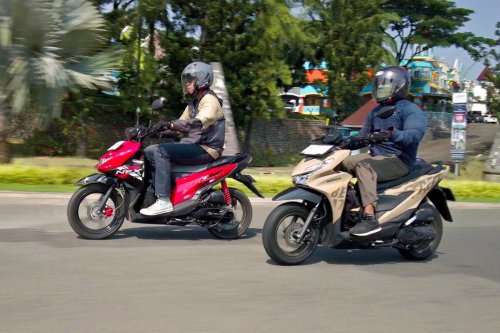Honda, Suzuki , Adu Konsumsi BBM Honda BeAT Street vs Suzuki Nex Crossover