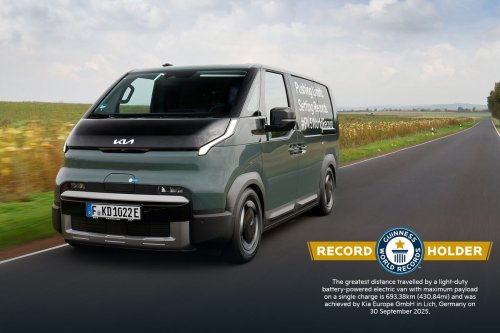Kia, Van Listrik Kia Pecahkan Rekor Jarak Tempuh, Hampir 700 Km Sekali Cas