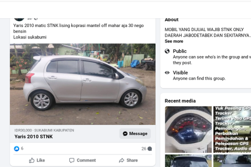 Perlindungan Konsumen Minim dalam Pembelian Mobil Bekas Daring