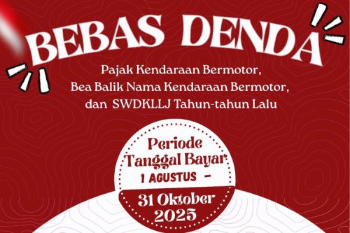 Pemutihan Pajak Kendaraan di Yogyakarta Tinggal 3 Hari Lagi