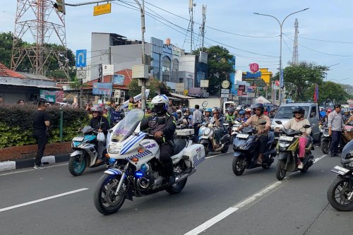MotoGP, Momen Dibukanya Jalur CFD Margonda buat Kendaraan, Mirip Start Balapan MotoGP