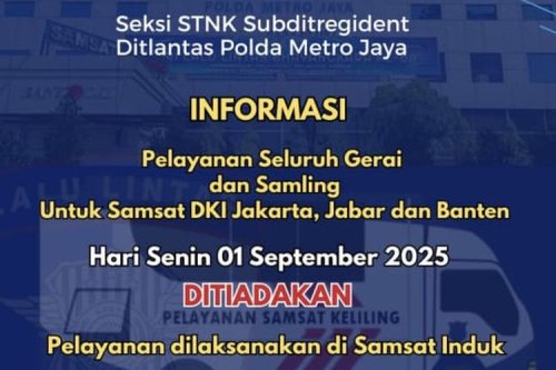 Pelayanan SIM dan STNK di Gerai Keliling Ditiadakan Sementara, Hanya di Samsat Induk