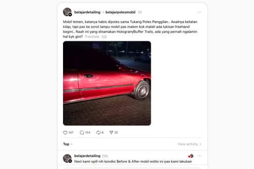 6 Tahap Poles Mobil yang Benar Agar Cat Tidak Belang