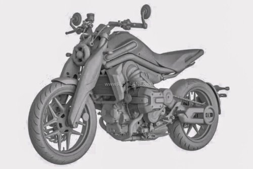 Motor Naked Benda dengan Mesin Boxer 250cc, Bocoran Paten Terungkap