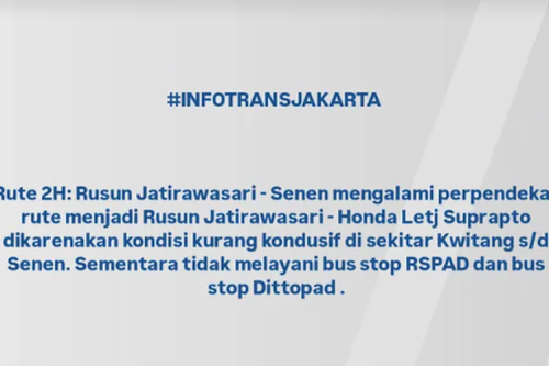 Imbas Aksi Massa di Mako Brimob, Sejumlah Rute Transjakarta Dialihkan