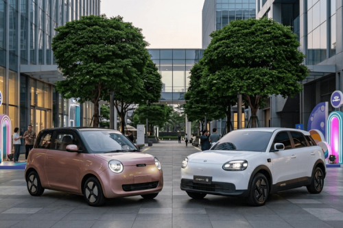 Harga Mobil Listrik, Chery Q Vs Changan Lumin