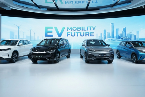 Komparasi Mobil Listrik Terlaris Rp 300 Jutaan: J5 EV, M6, Atto 3 dan Dolphin