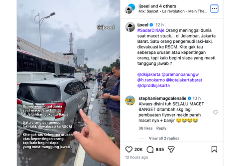 Pengemudi Sigra Meninggal di Tengah Macet Banjir Grogol