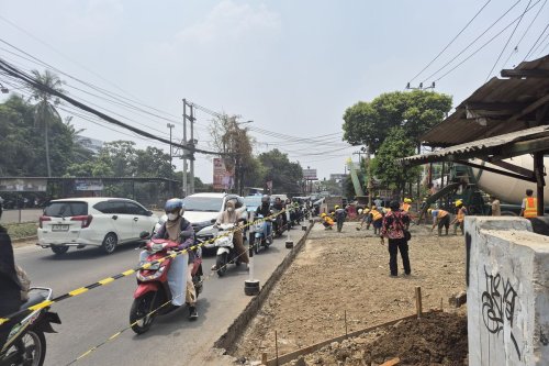 Atasi Kemacetan Sawangan, Simpang Parung Bingung Mulai Dilebarkan