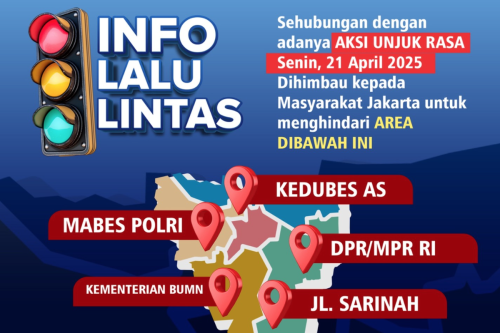 Ada Demo, Polisi Minta Pengendara Hindari Lima Titik di Jakarta