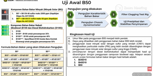 Uji Coba Biodiesel B50 Dimulai, Apa Manfaatnya untuk Energi Nasional?