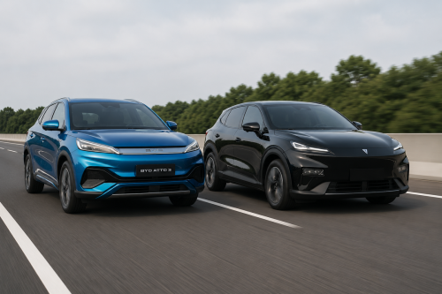 BYD, BYD Atto 3, Adu SUV Listrik Rp 500 Jutaan: Deepal S05 BEV Vs BYD Atto 3