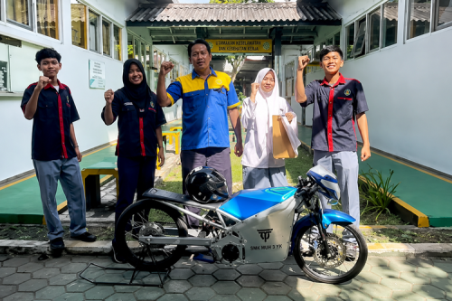 Motor Drag Listrik Buatan Siswa SMK Muhammadiyah 3 Yogyakarta Bisa Melaju 134 Kpj