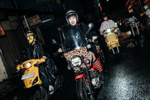 Rayakan Halloween Bareng Komunitas Motor